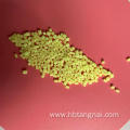 Granular fluorescent brightener plastic particle